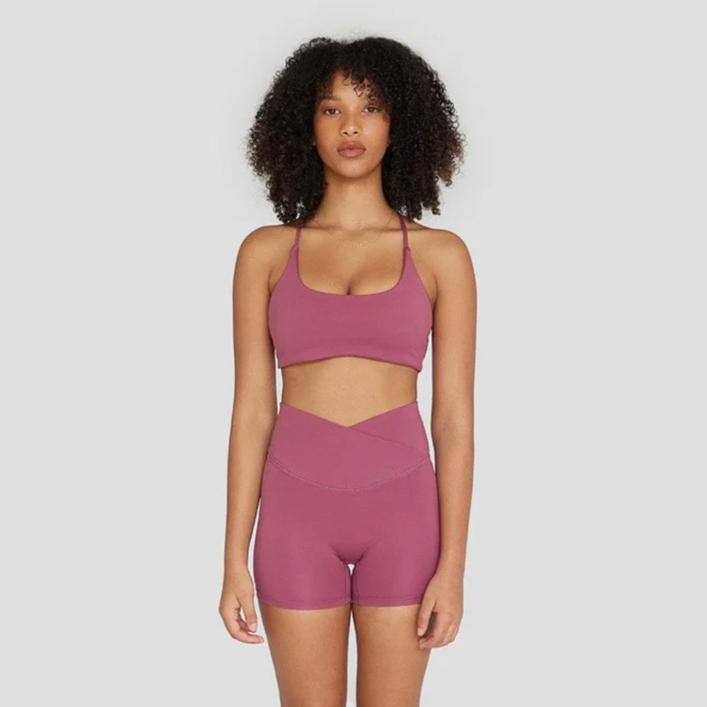 CSB Crop Shop Boutique Lexi Crop Top Sports Bra in Passion